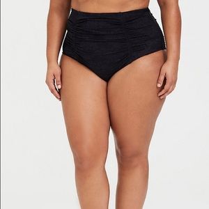 Torrid Ruched lace swim bottoms